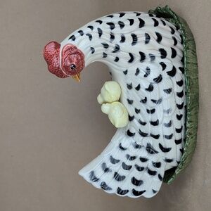 Fitz and Floyd Classics Poulet Butter Dish 1992 Vintage Ceramic Chicken Rare